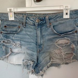 American Eagle high rise Denim shorts